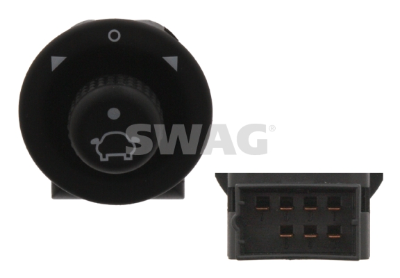 Comutator, reglarea oglinzilor exterioare 50 93 4679 SWAG